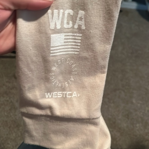 WESTCA Cream Cropped Boxed Hoodie Top - Picture 5 of 5